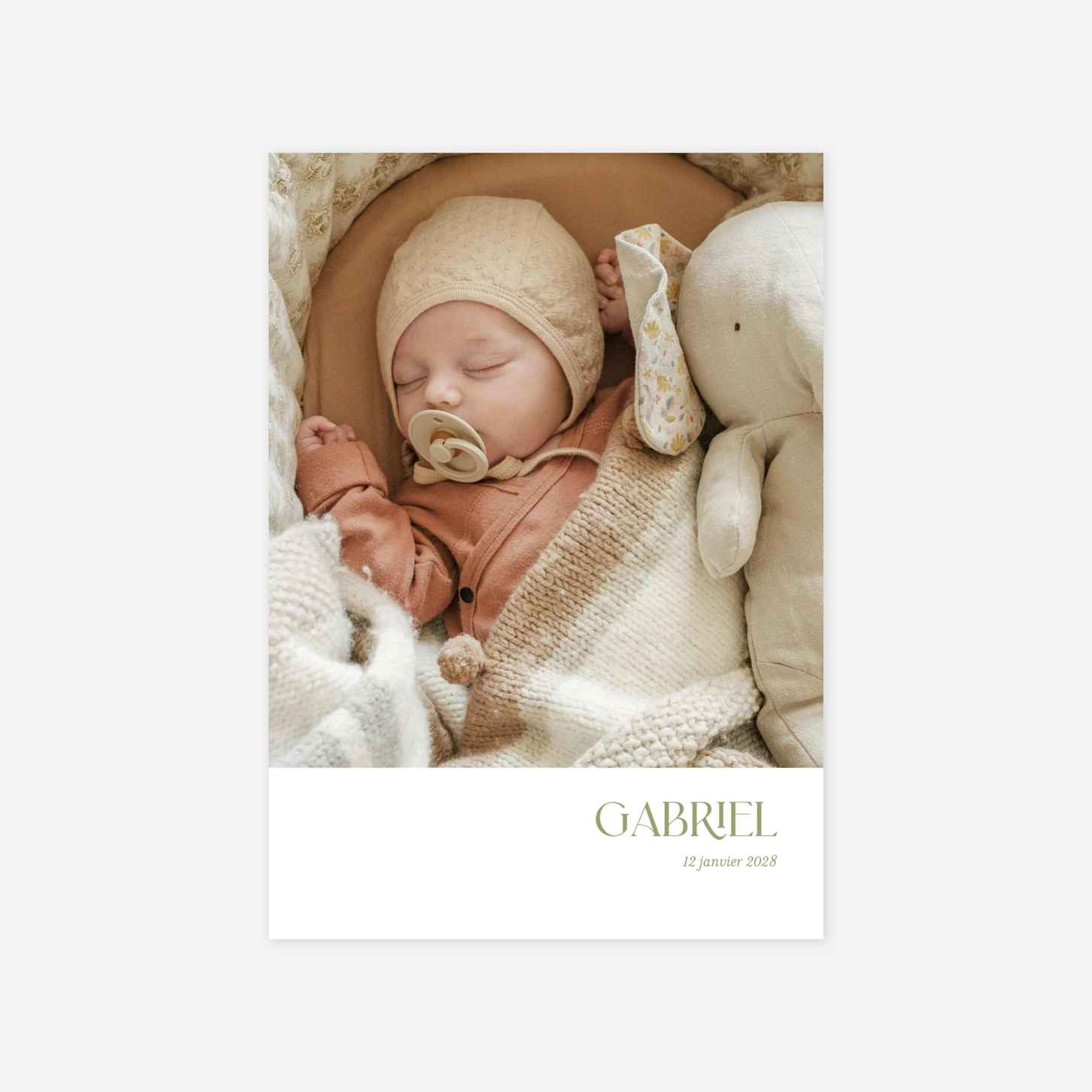 Faire-part naissance Simplement