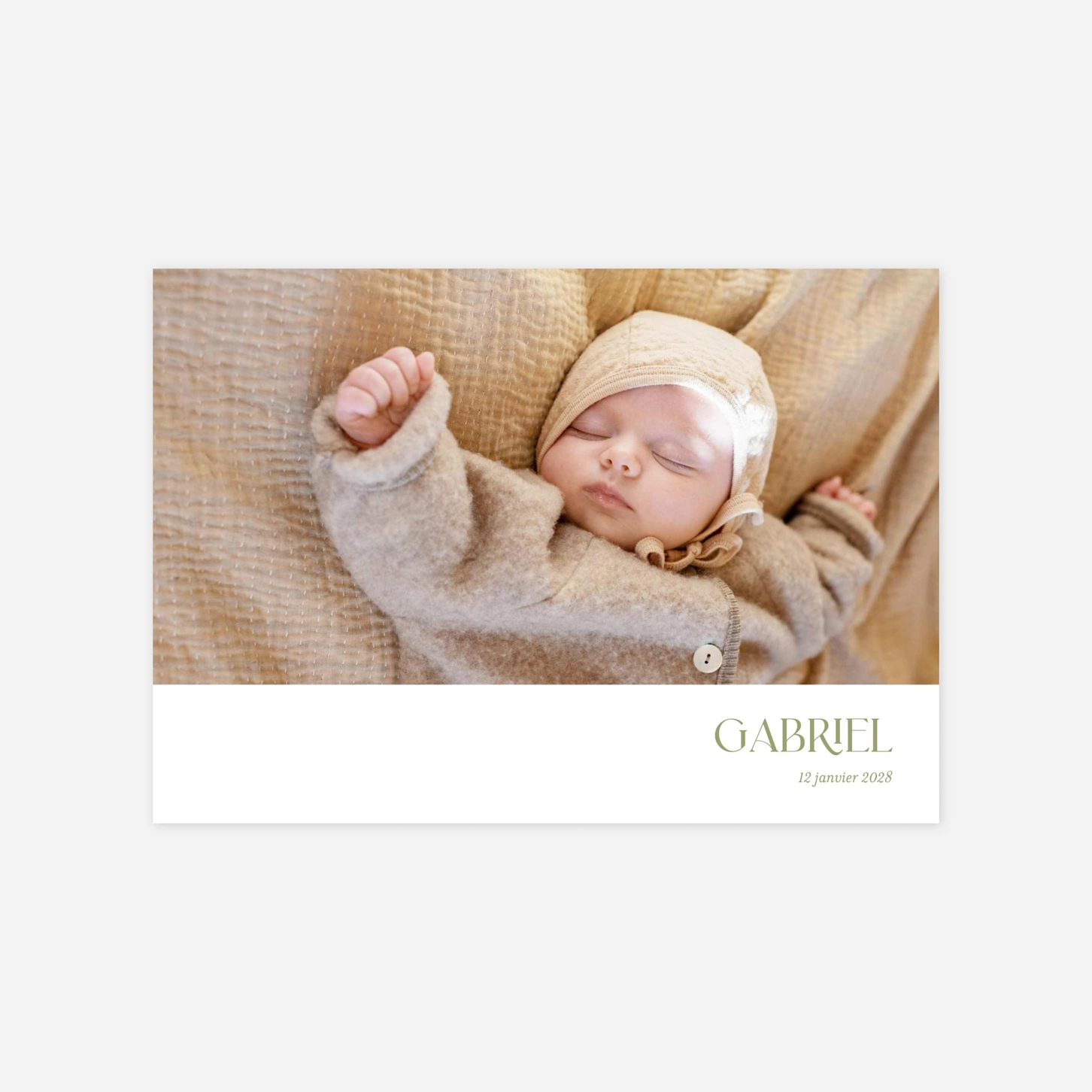 Faire-part naissance Simplement