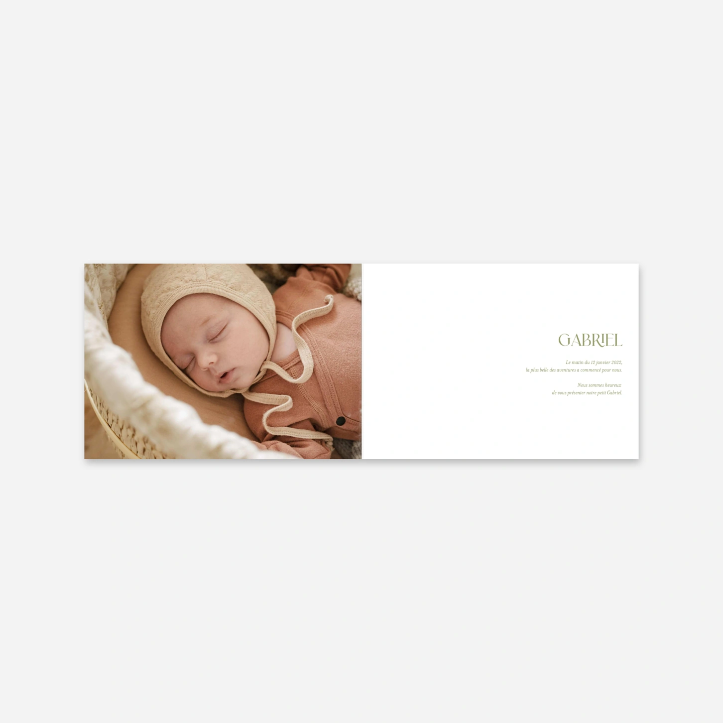 Faire-part naissance Simplement