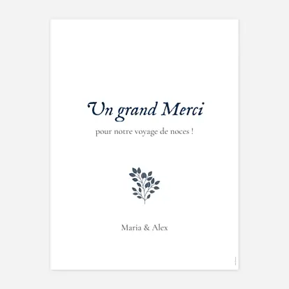 Affiche bienvenue mariage Signature végétale