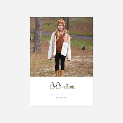 Carte de voeux Sur la banquise