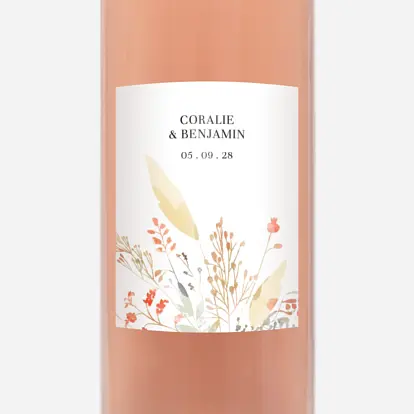 Étiquette bouteille Solstice d'été