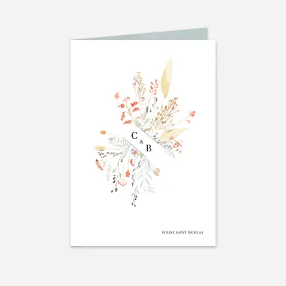 Livret de messe mariage Solstice d'été