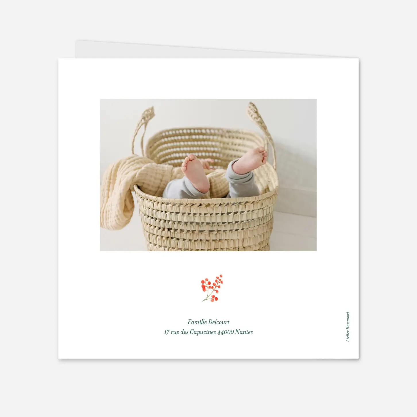 Faire-part naissance Solstice d'hiver