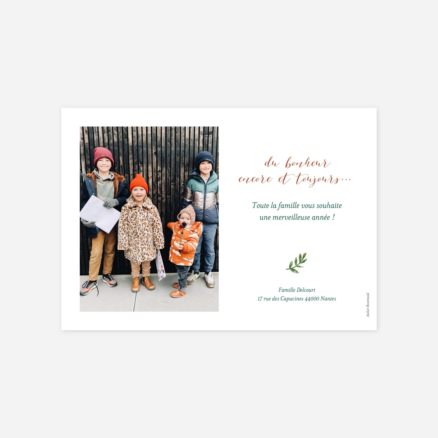Carte de voeux Solstice d'hiver
