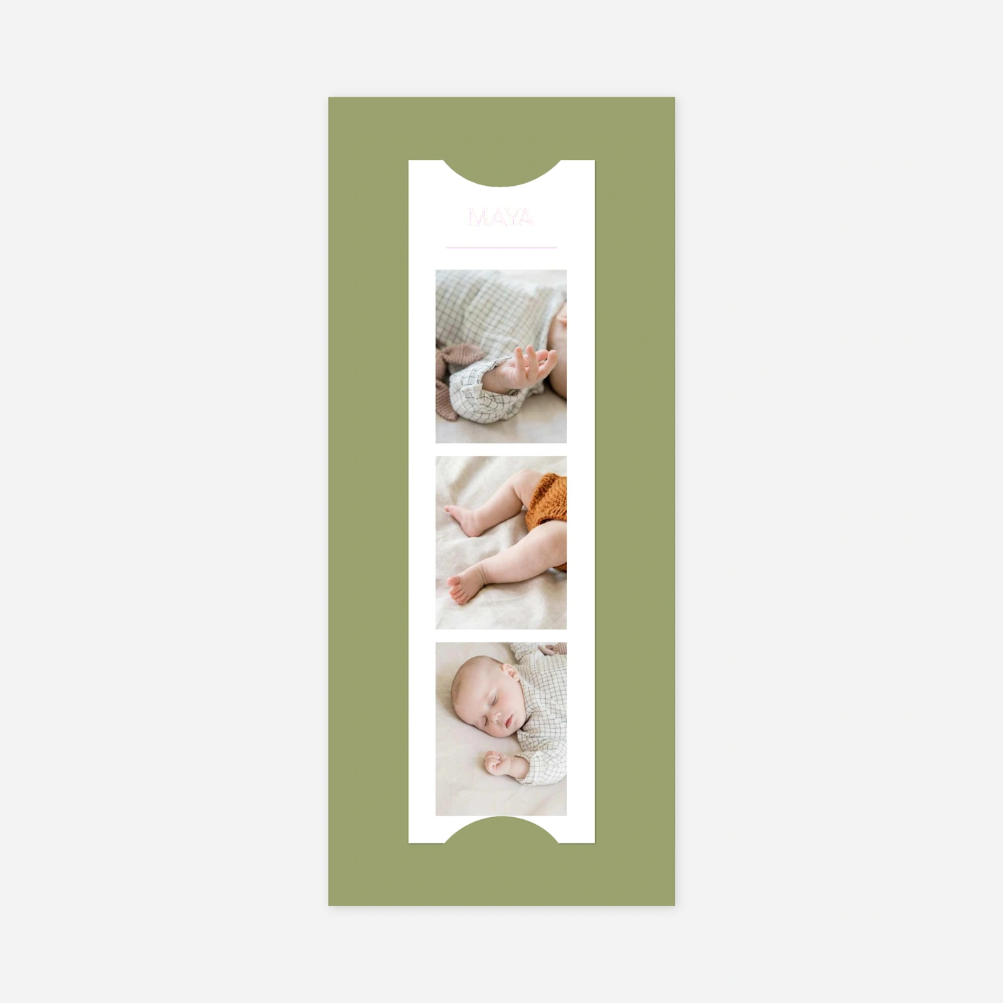 Faire-part naissance Son initiale