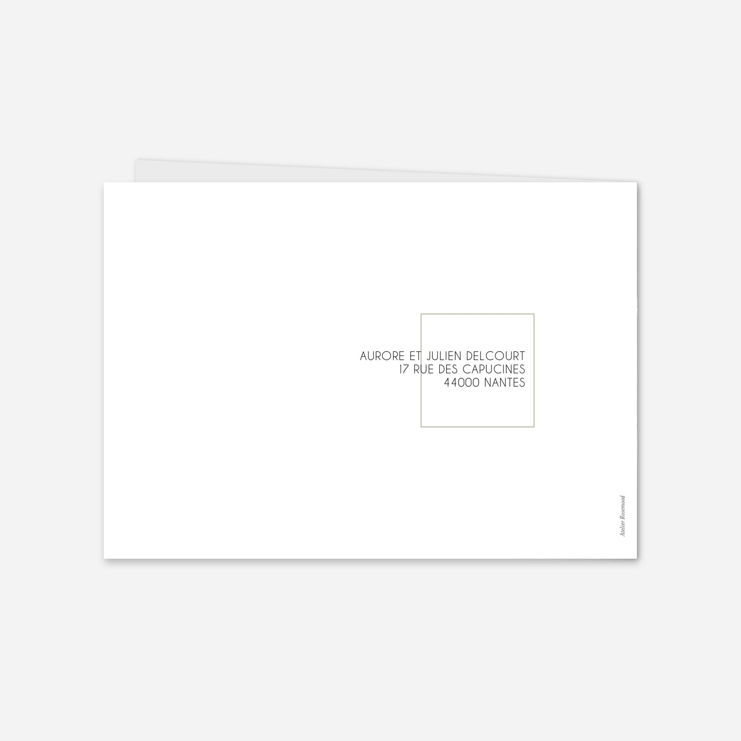 Carte de remerciements Souvenirs Éternels