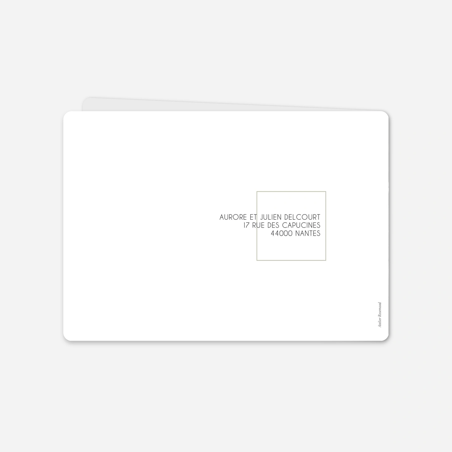 Carte de remerciements Souvenirs Éternels
