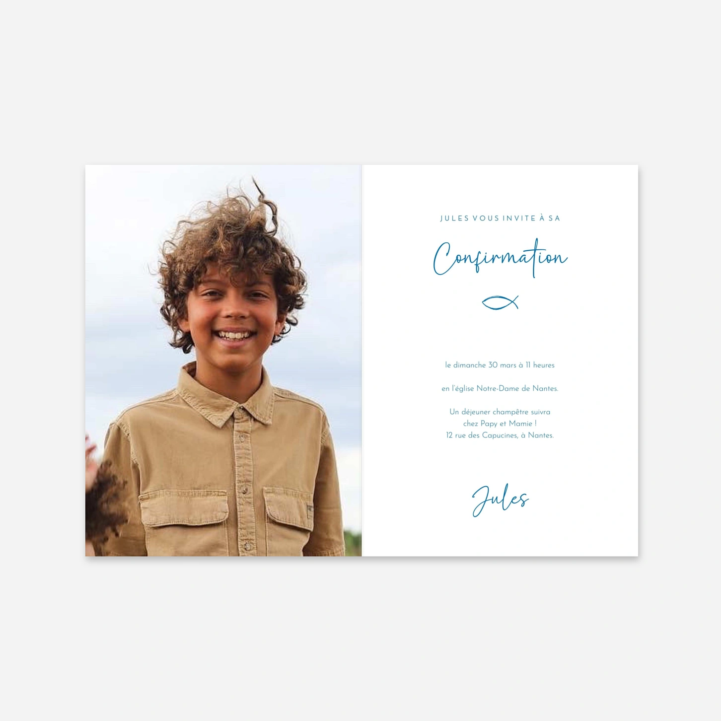 Invitation Confirmation Symboles précieux