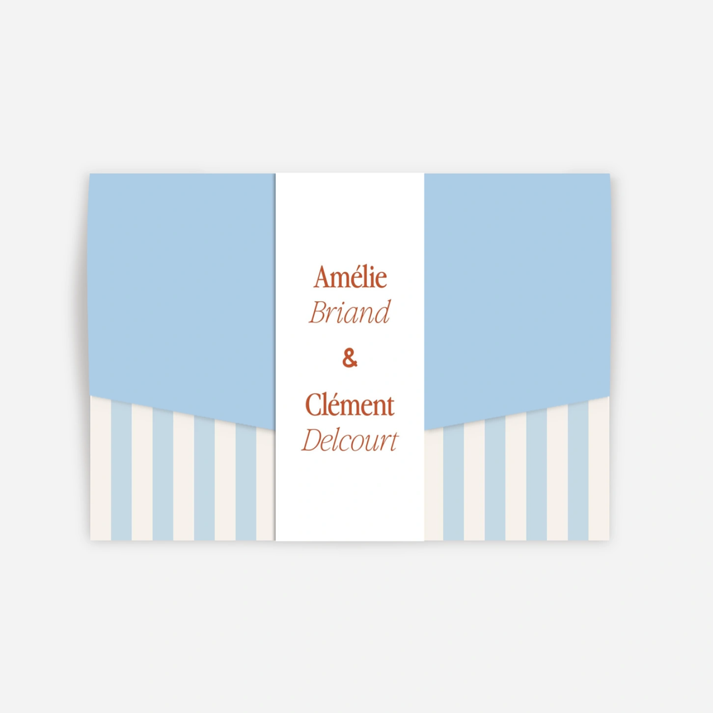 Faire-part mariage Rayures estivales