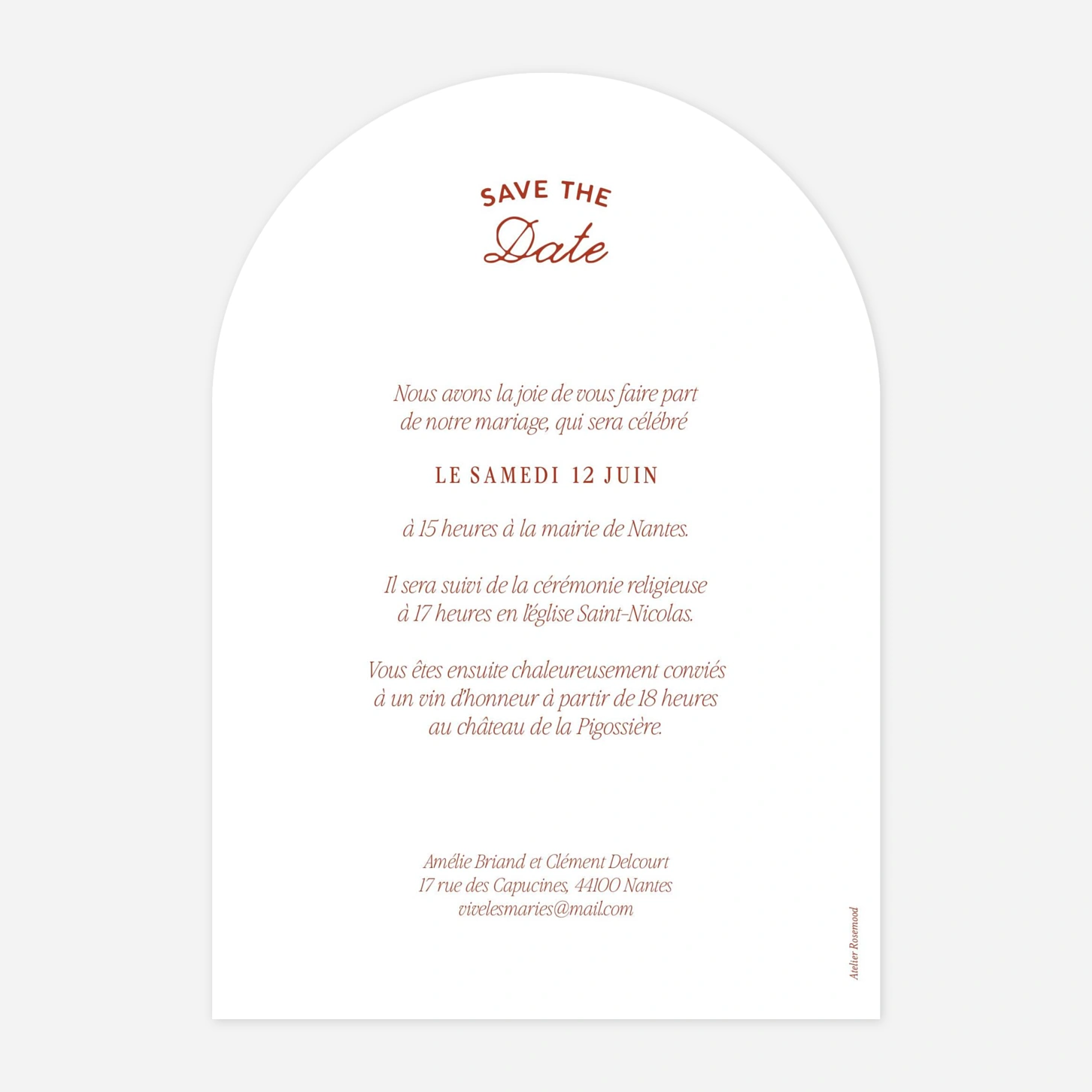 Faire-part mariage Rayures estivales