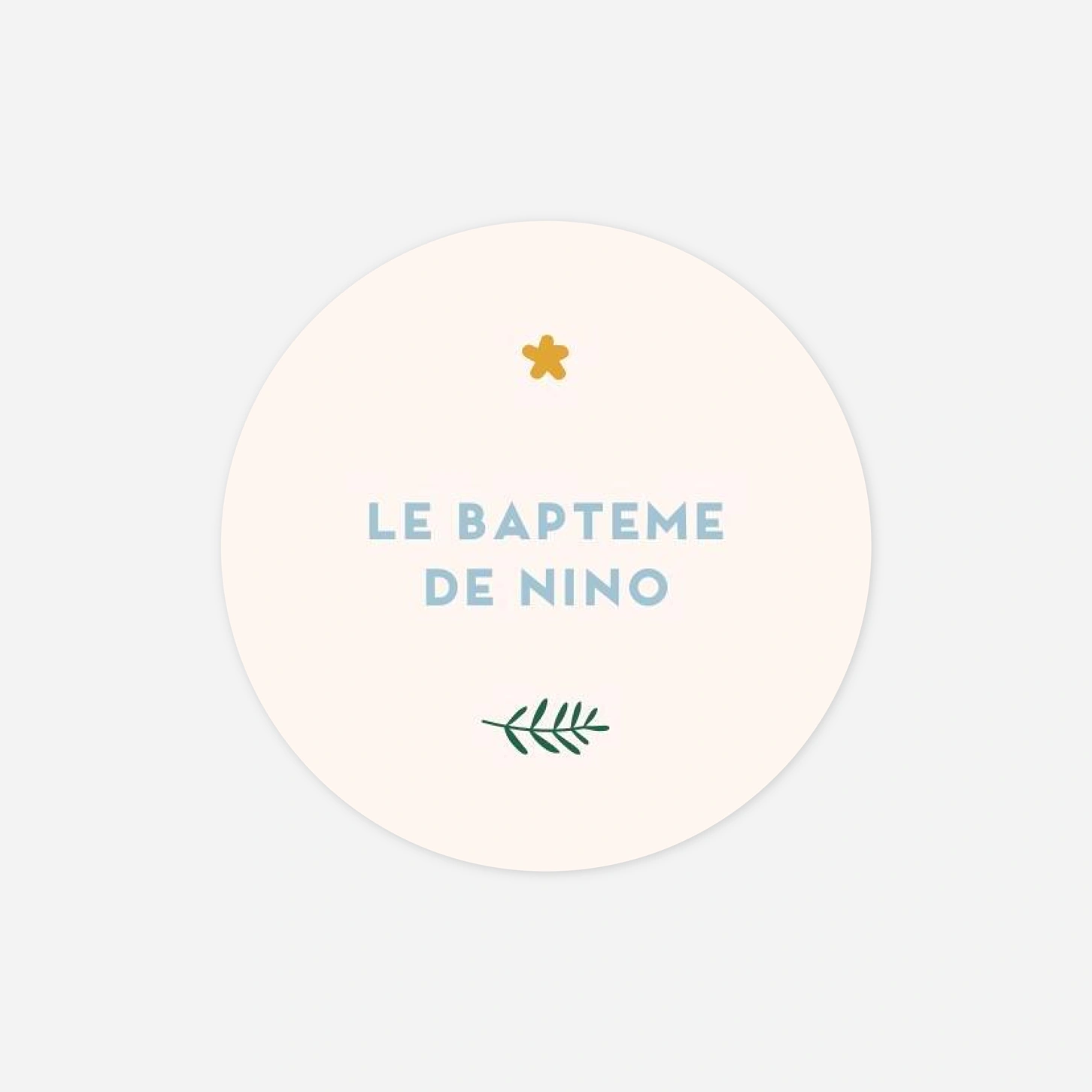 Stickers pour enveloppes baptême Sweet liberty