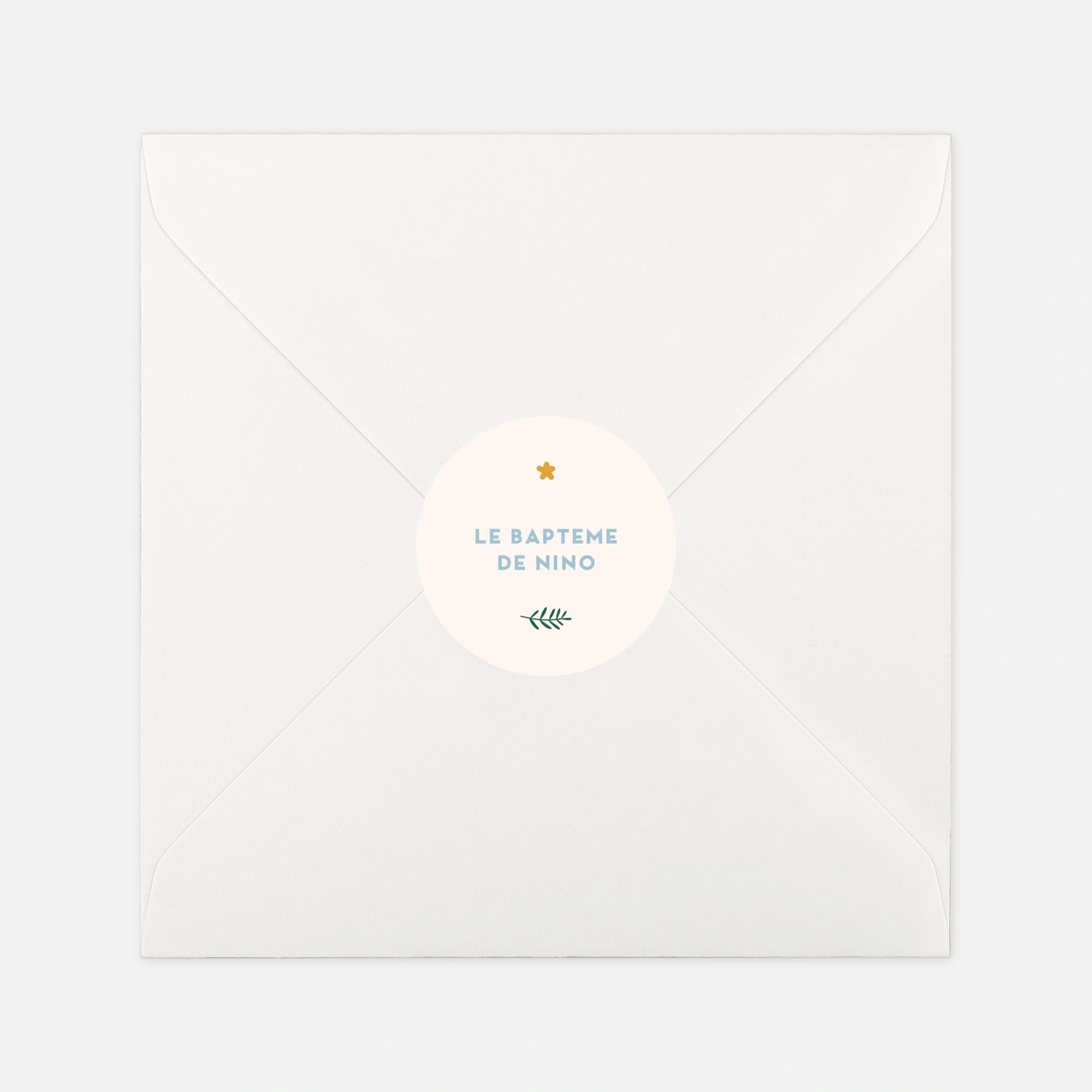 Stickers pour enveloppes baptême Sweet liberty