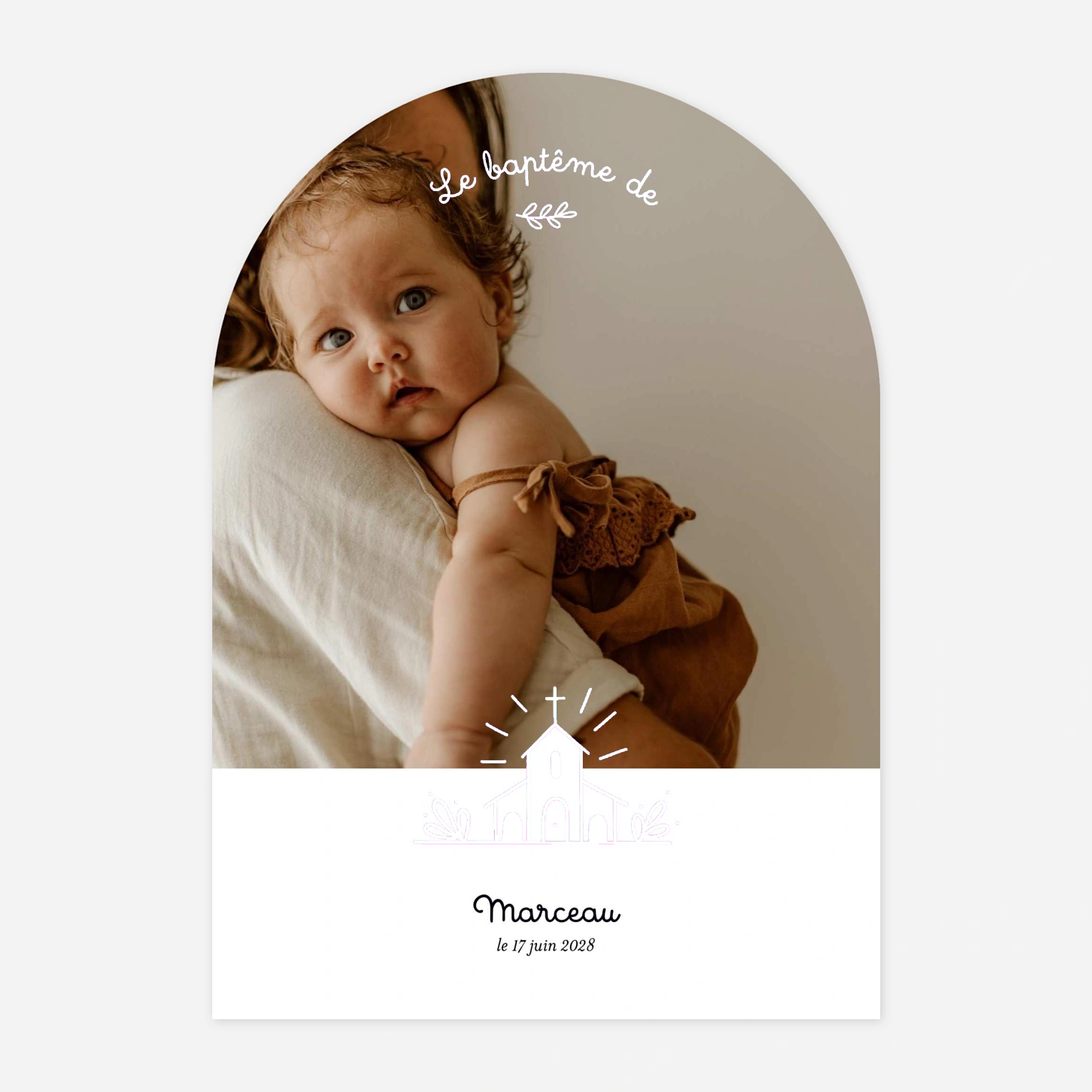 Faire-part baptême Sweet moment