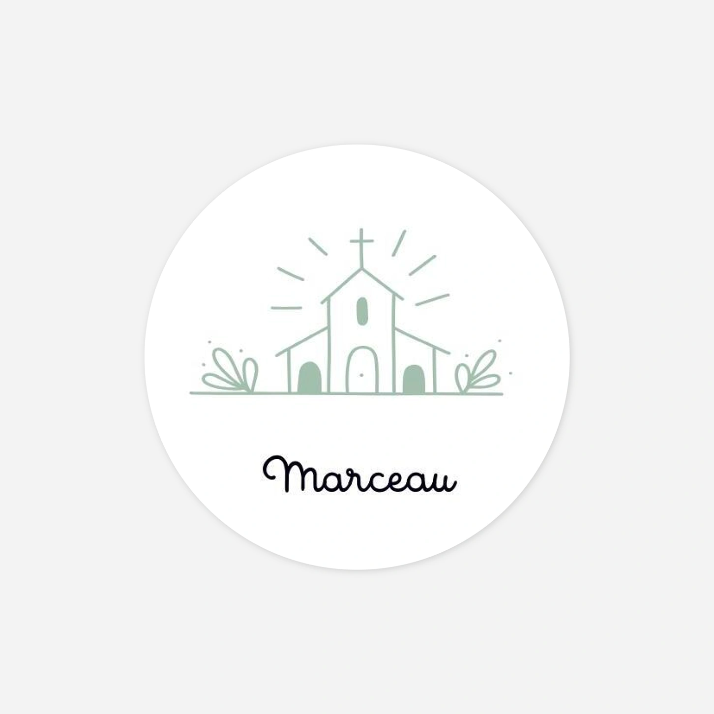 Stickers pour enveloppes baptême Sweet moment