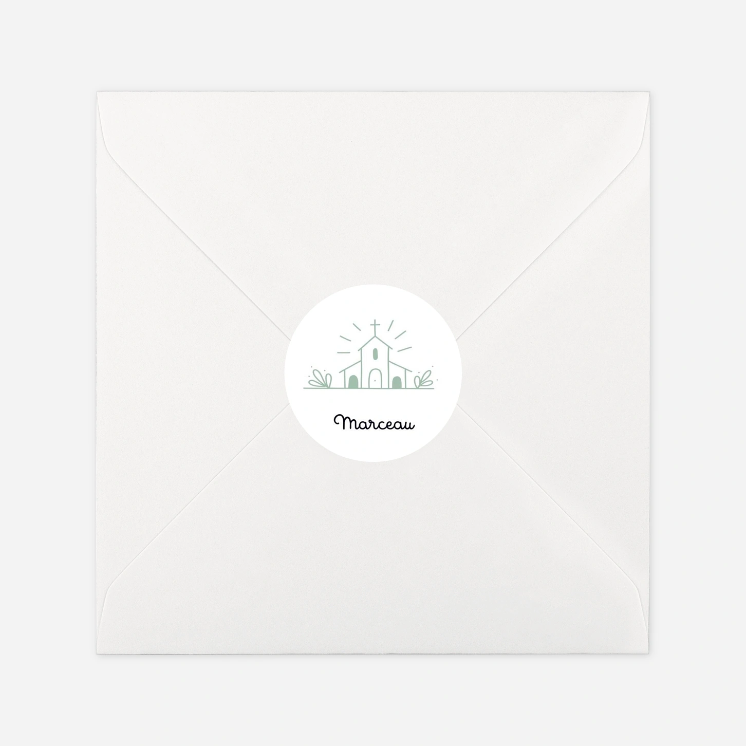 Stickers pour enveloppes baptême Sweet moment