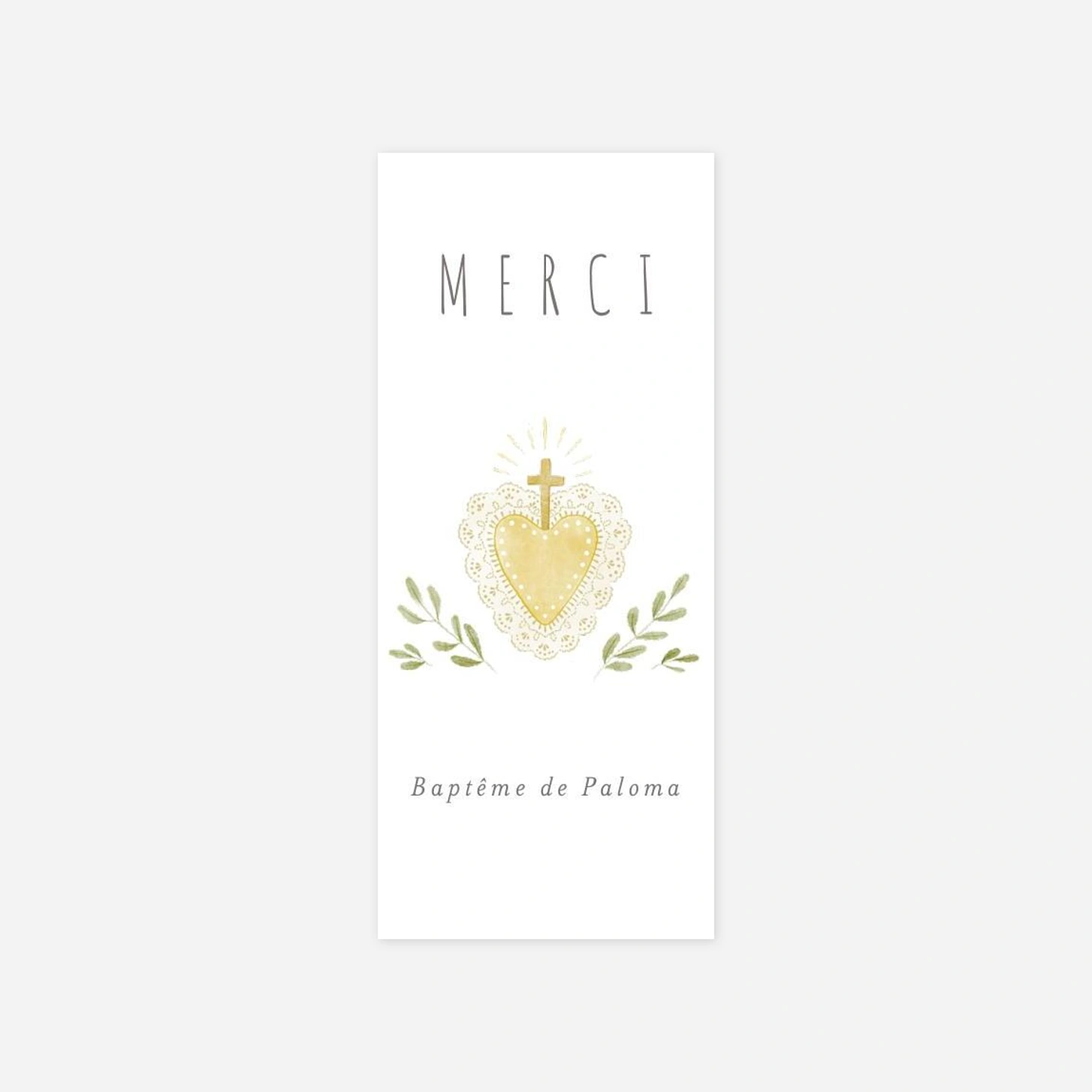 Stickers pour enveloppes baptême Symboles aquarellés