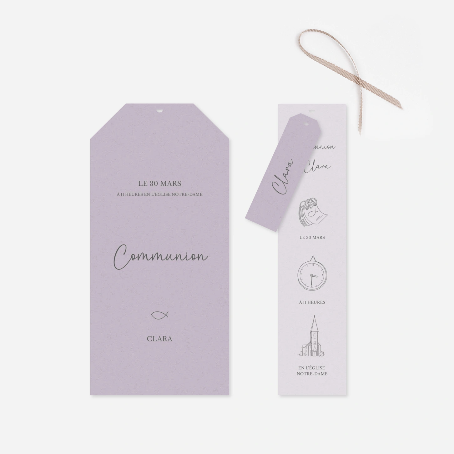 Invitation communion Trait fin