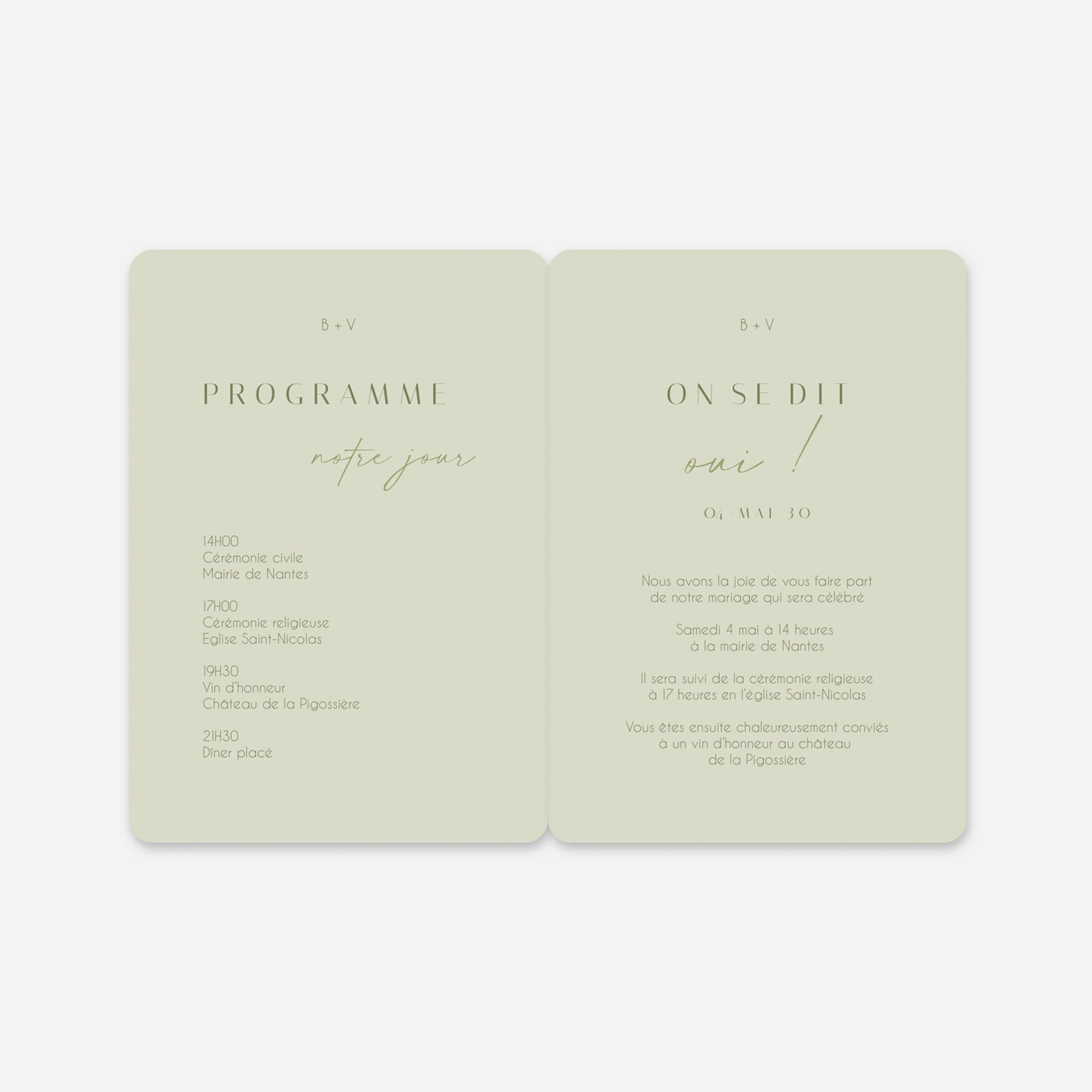 Faire-part mariage Tendre alliance