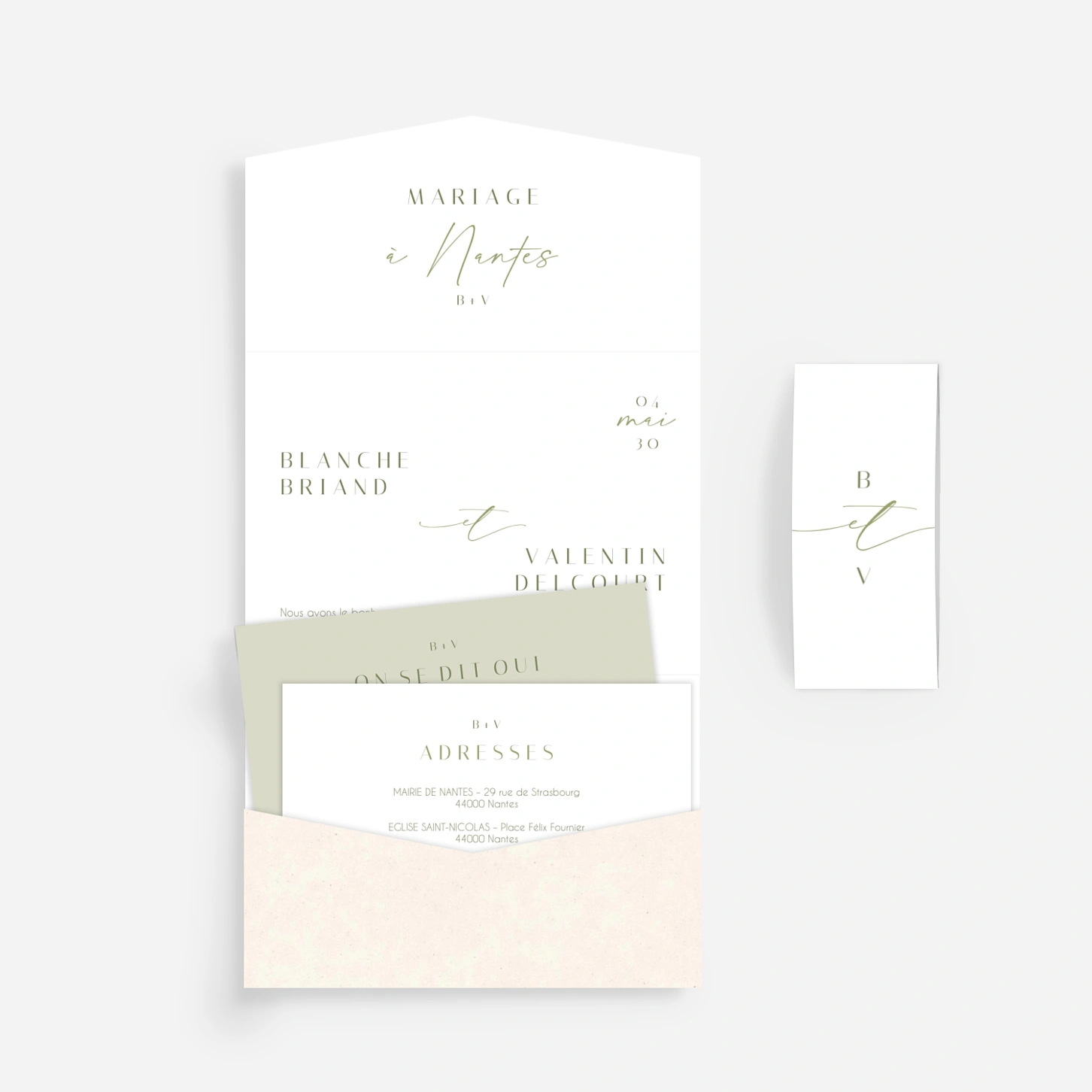 Faire-part mariage Tendre alliance