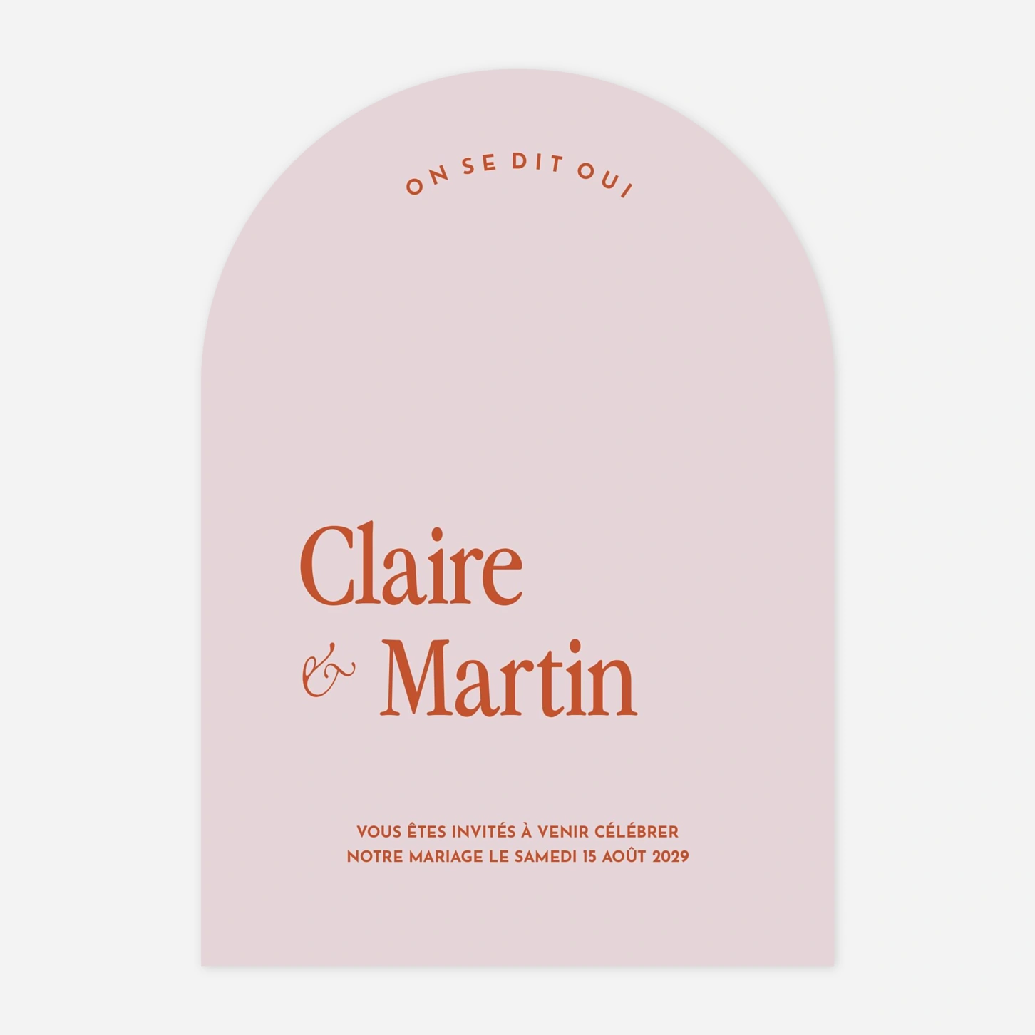 Faire-part mariage Teintes de joie
