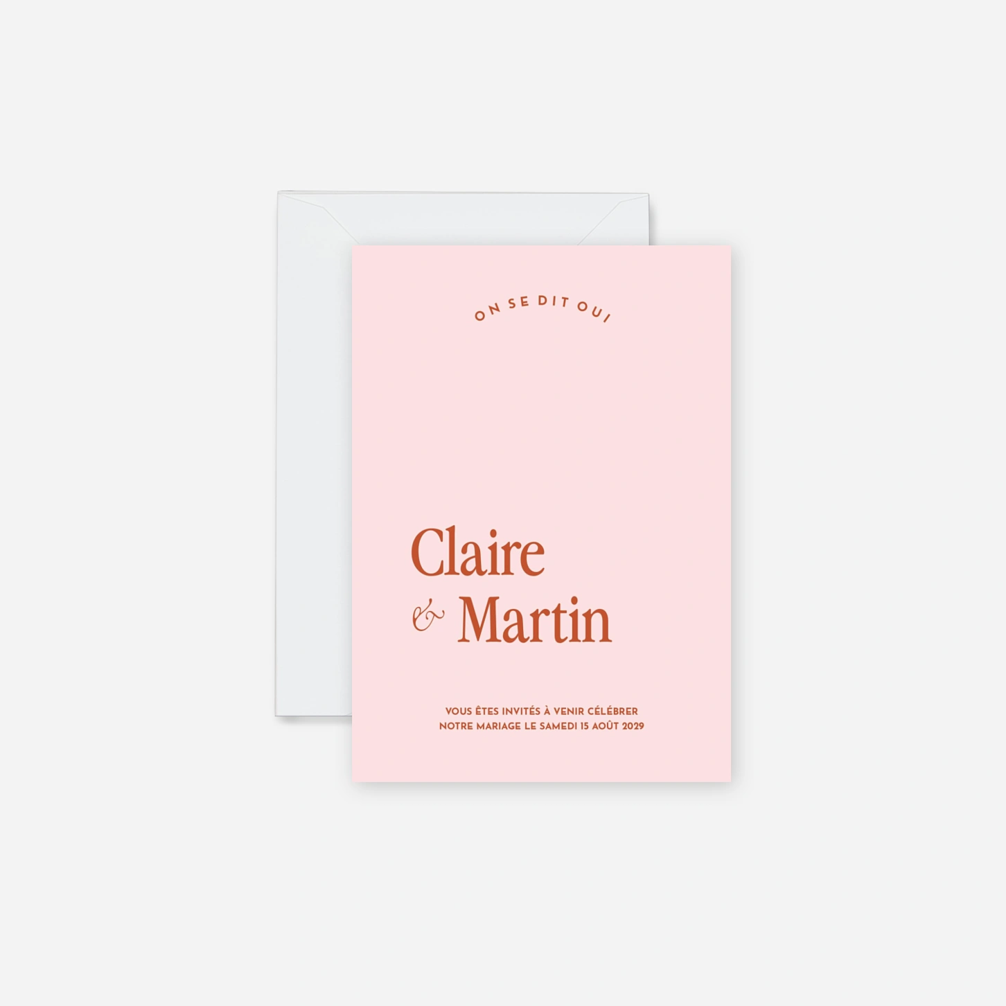 Faire-part mariage Teintes de joie