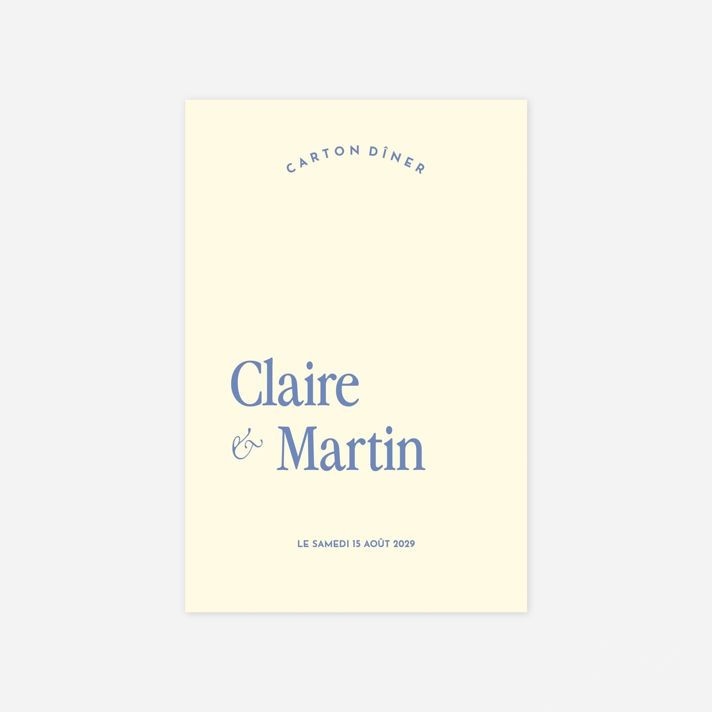 Carton d'invitation Teintes de joie