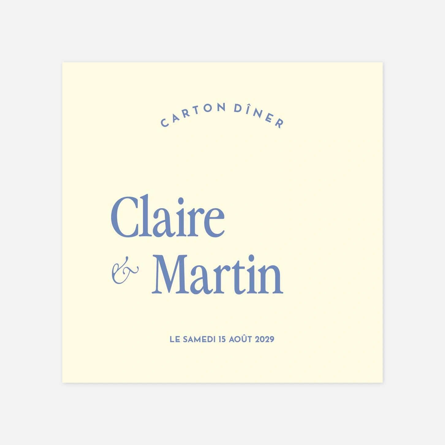 Carton d'invitation Teintes de joie