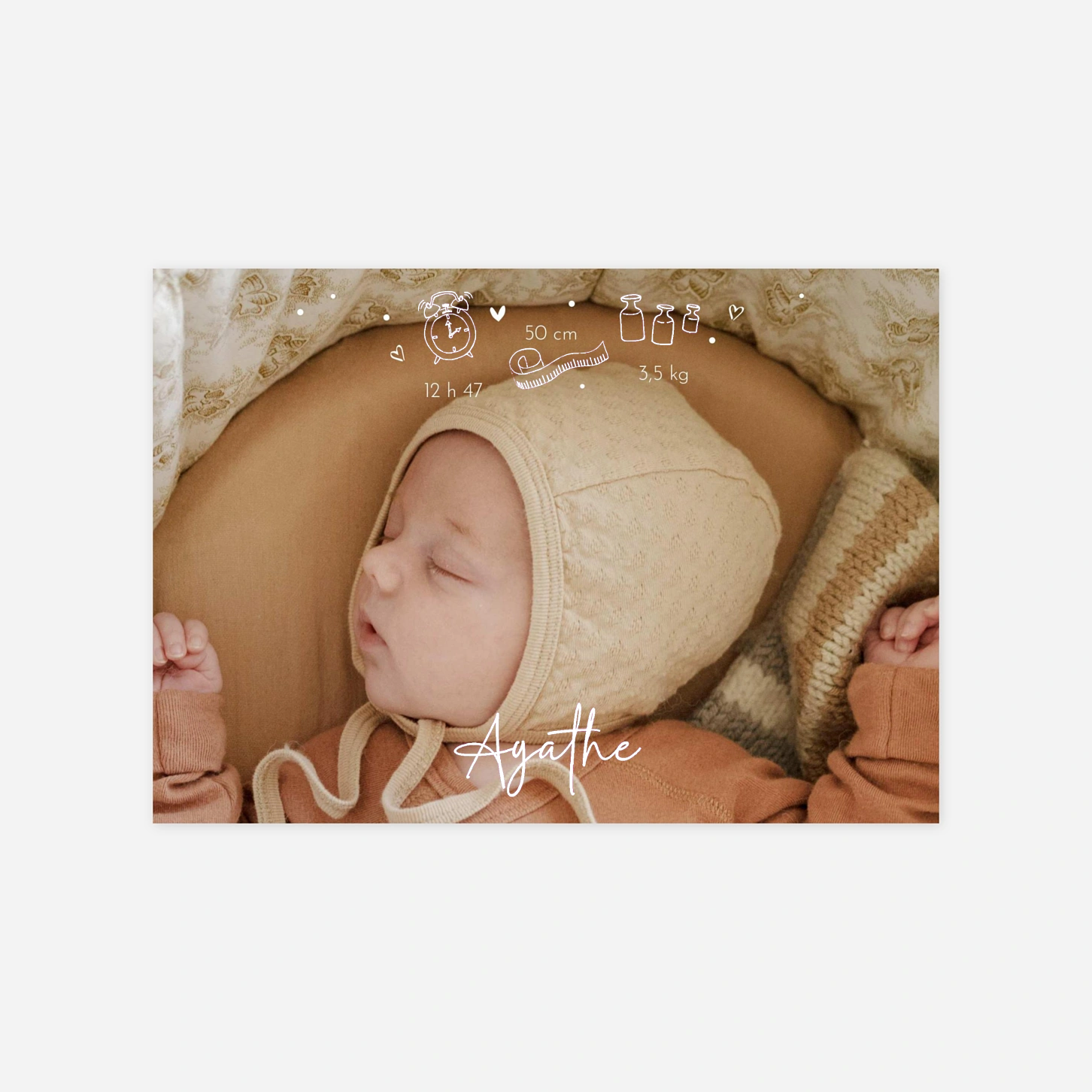 Faire-part naissance Premiers regards