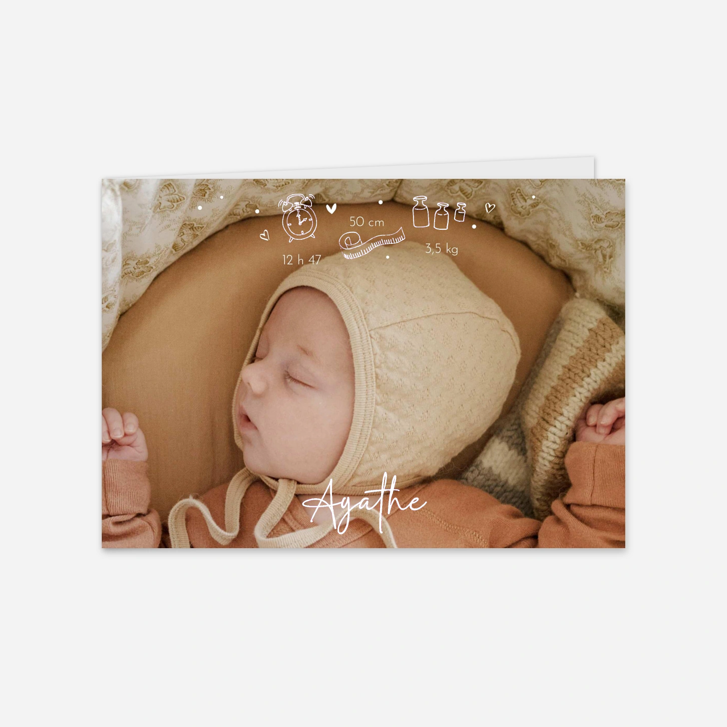 Faire-part naissance Premiers regards