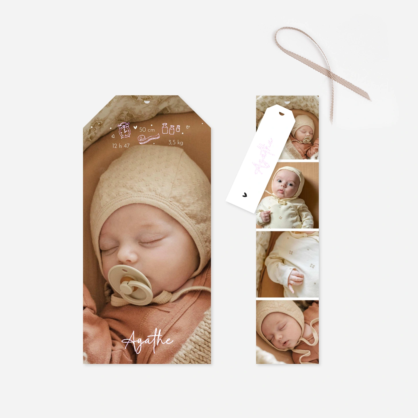 Faire-part naissance Premiers regards