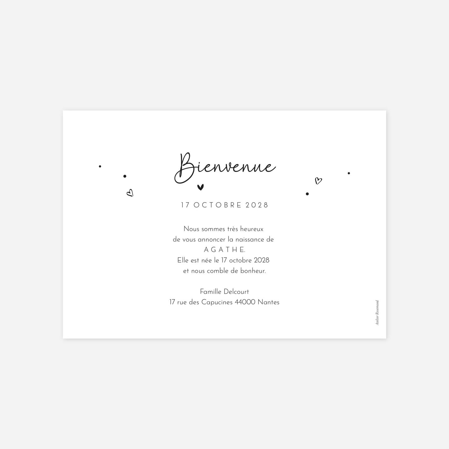 Faire-part naissance Premiers regards