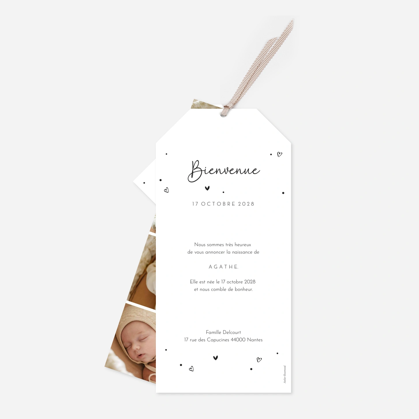 Faire-part naissance Premiers regards