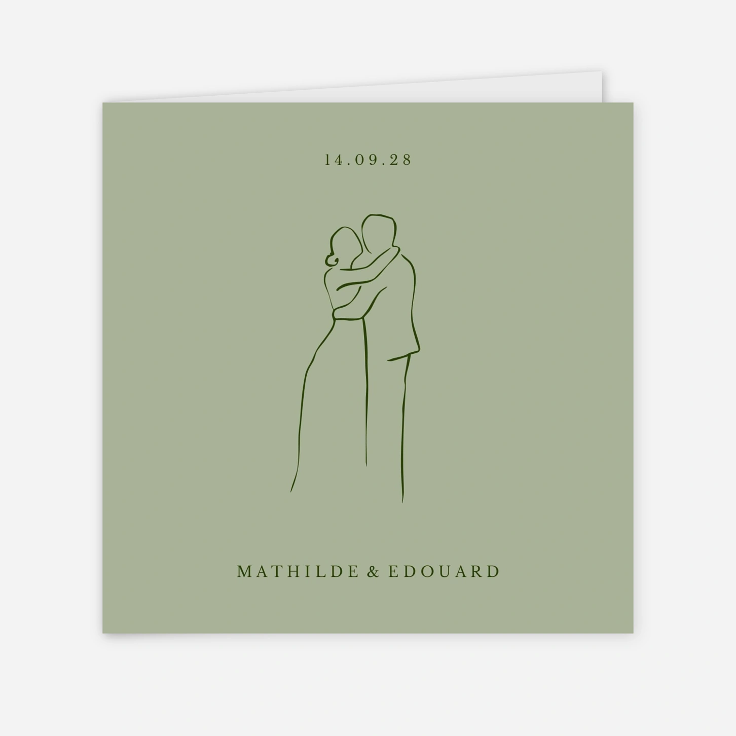 Faire-part mariage Trait d'union