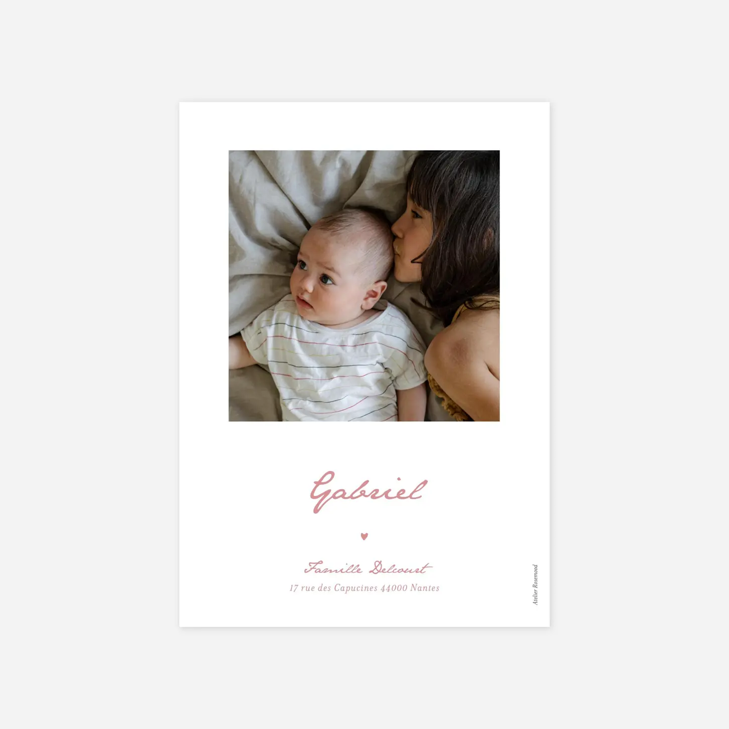 Faire-part naissance Tendre enfance