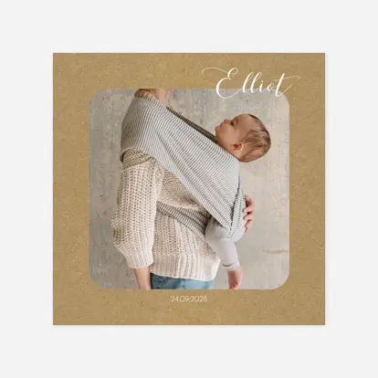 Faire-part naissance Tendre innocence