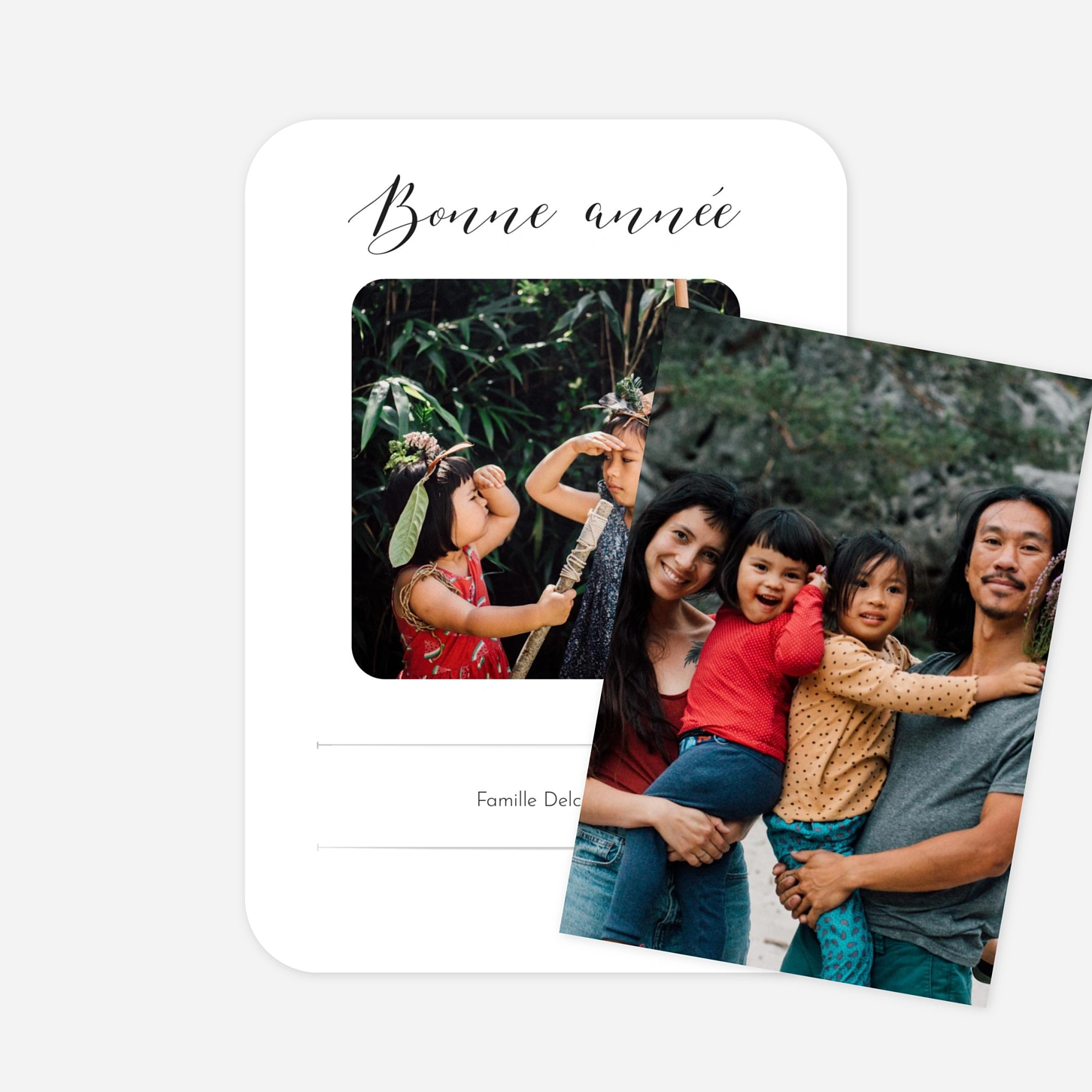 Carte de voeux Tendre innocence