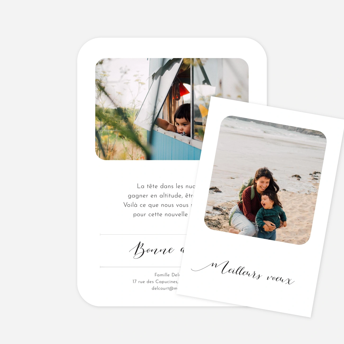 Carte de voeux Tendre innocence