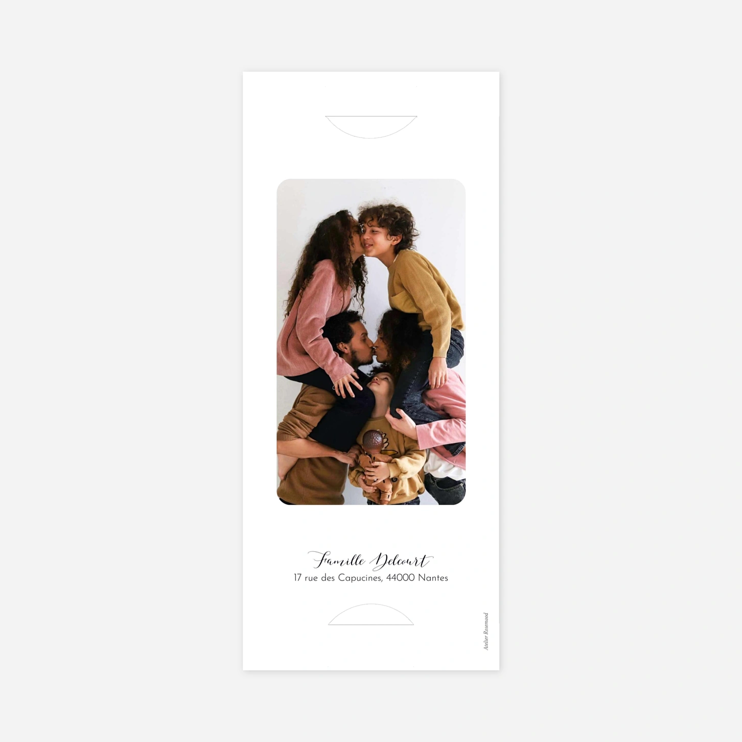 Carte de voeux Tendre innocence