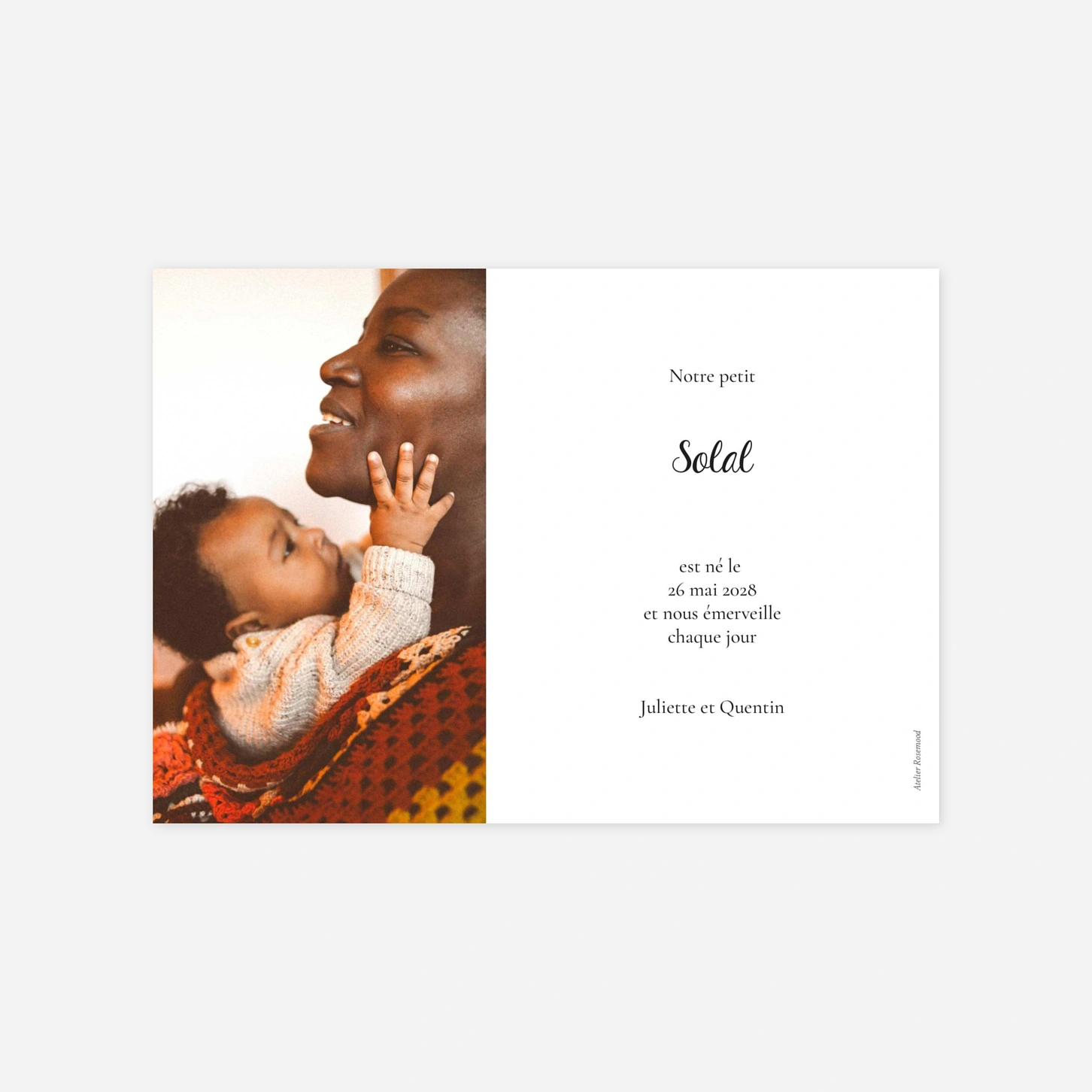 Faire-part naissance Jolis pictos