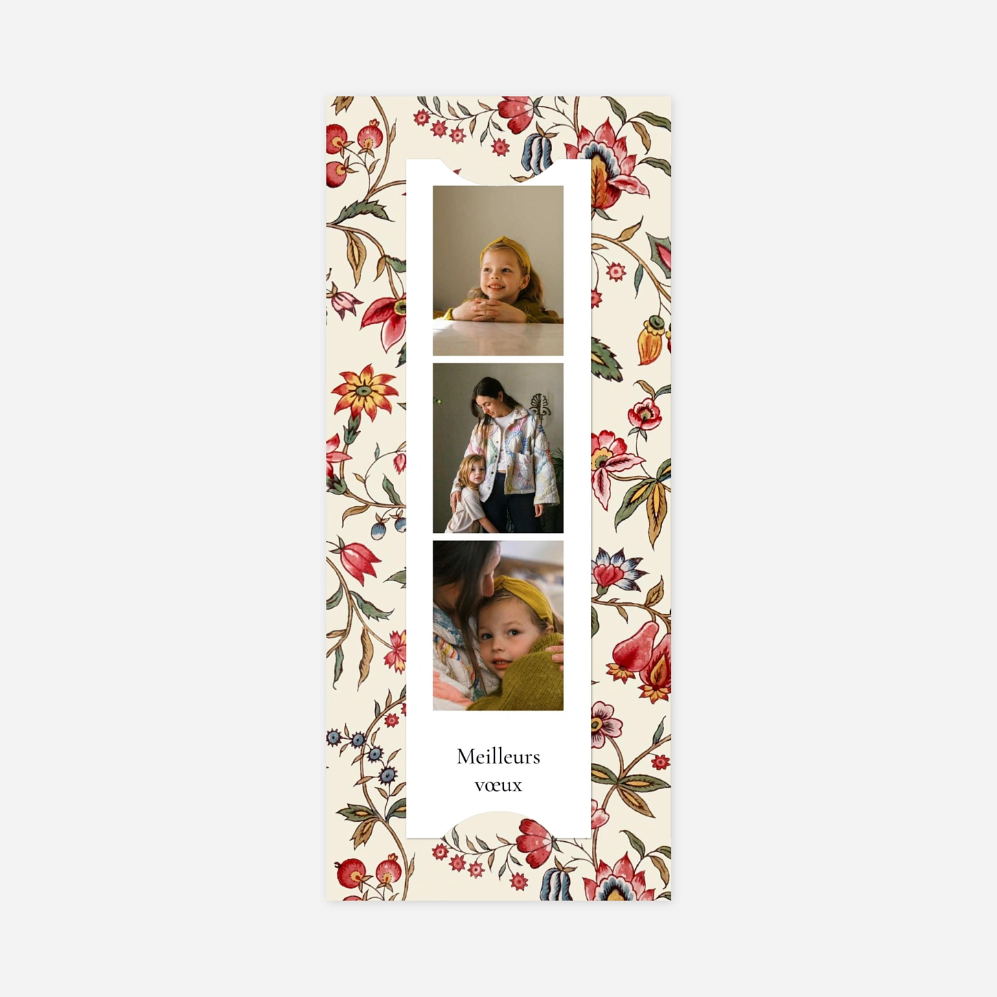 Carte de voeux Guirlande florale