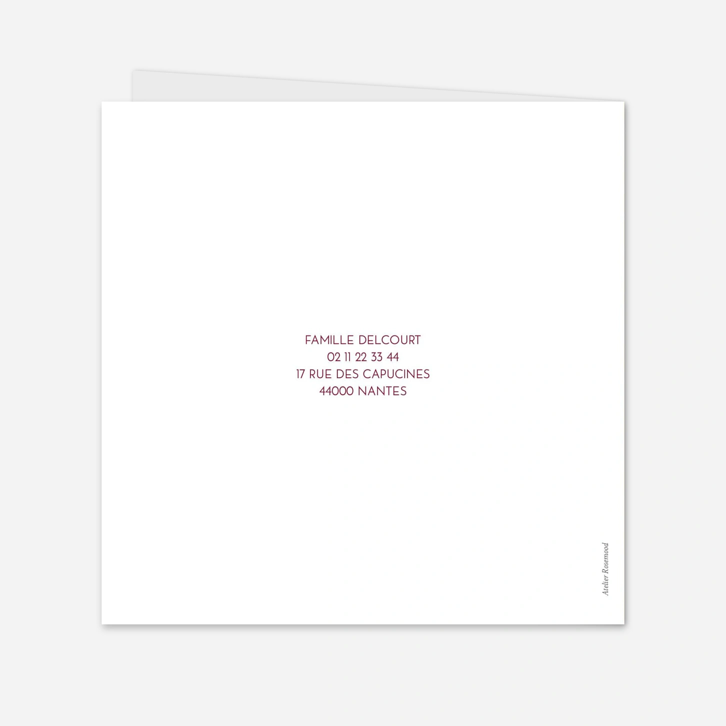 Carte de voeux The photo !