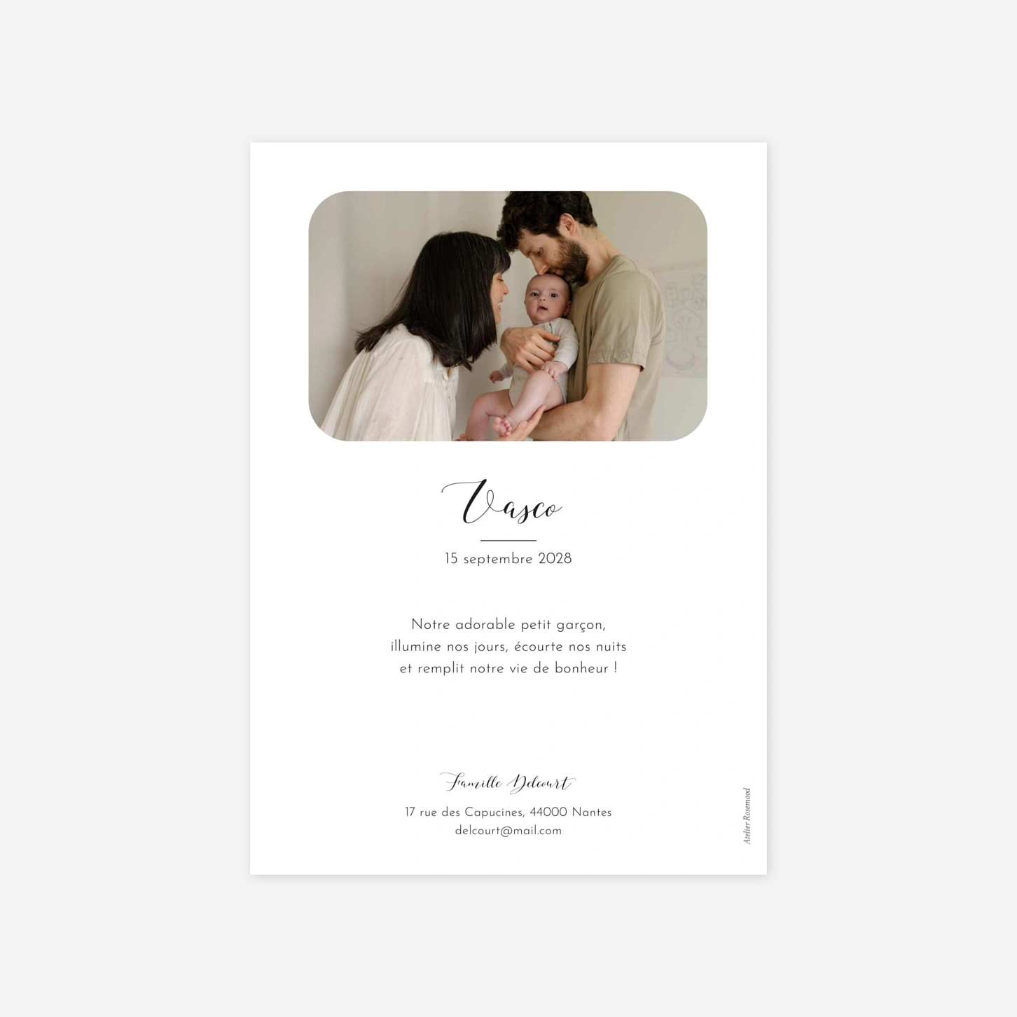 Faire-part naissance Tendre innocence picto