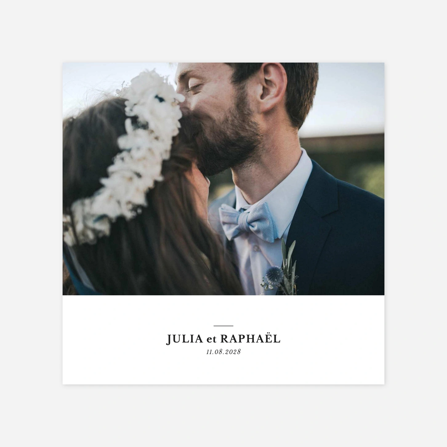 Carte de remerciements Tout simplement