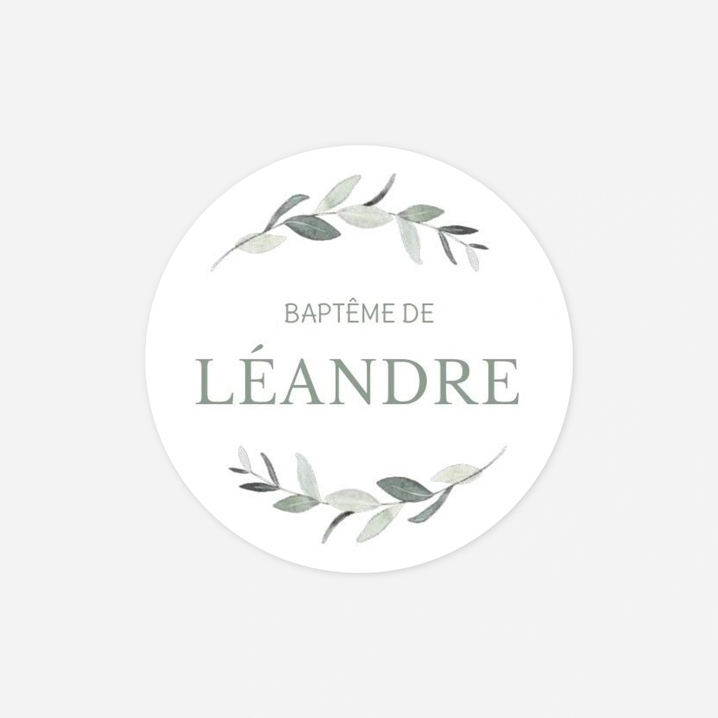 Stickers pour enveloppes baptême Petit trésor