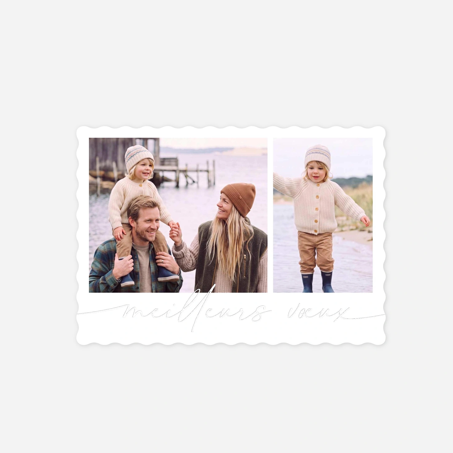 Carte de voeux Triptyque