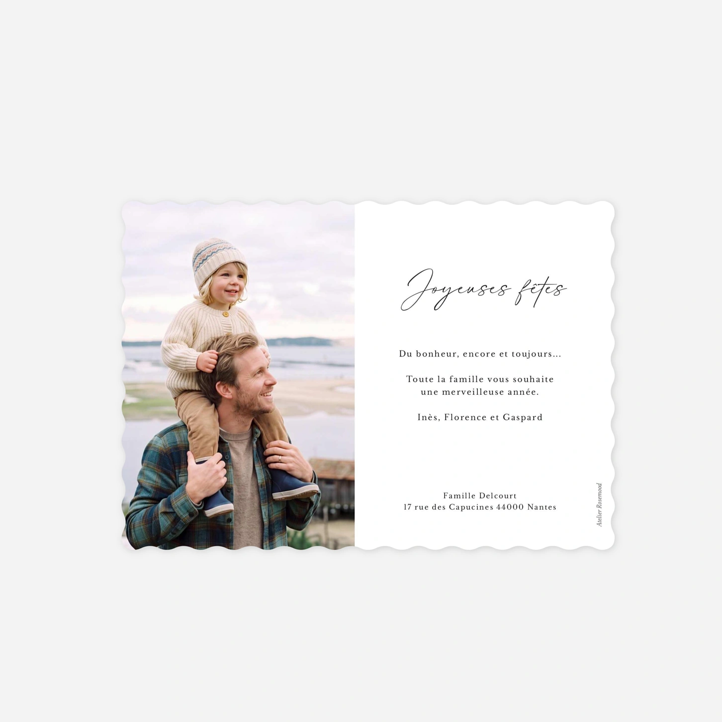Carte de voeux Triptyque