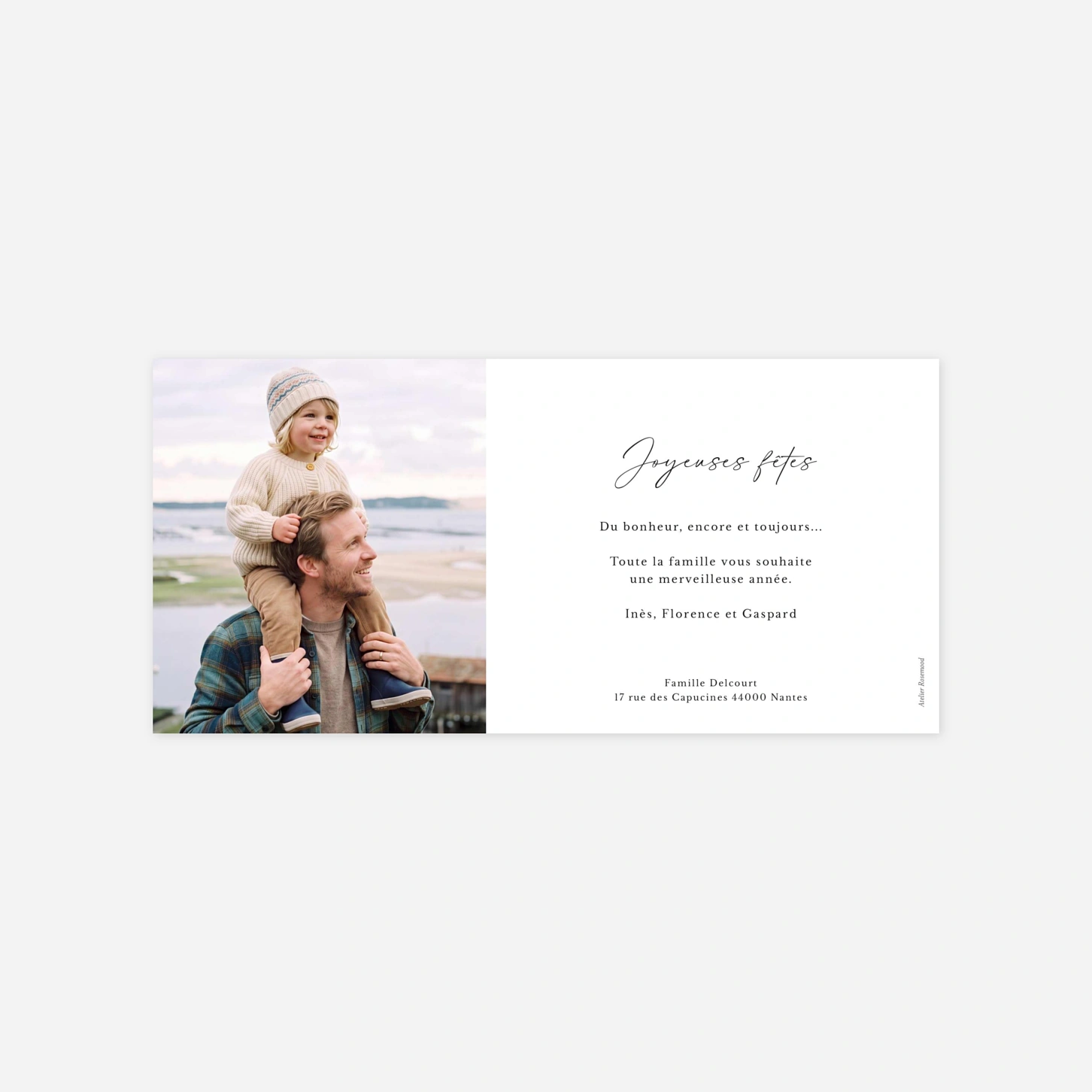 Carte de voeux Triptyque