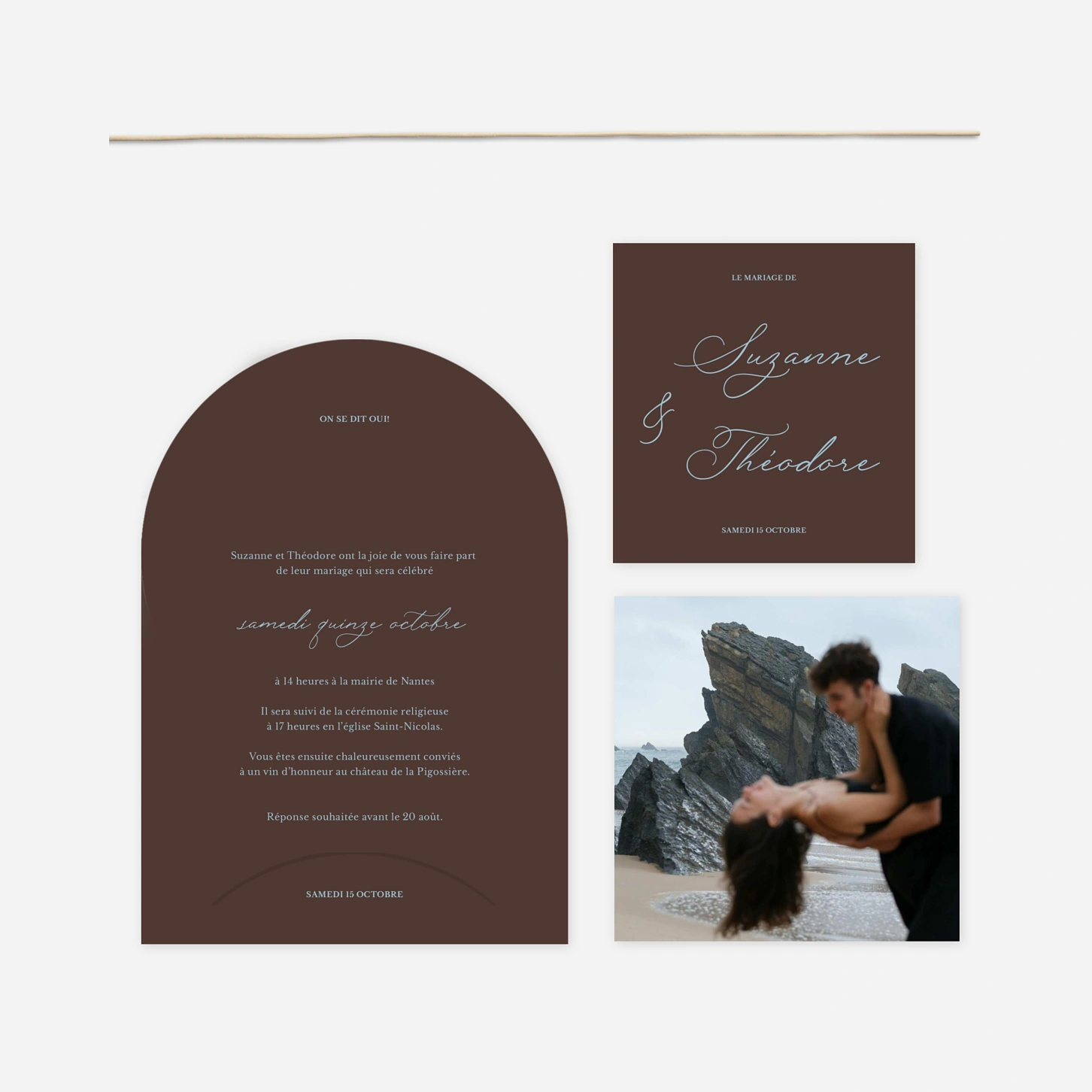 Faire-part mariage Tendre serment
