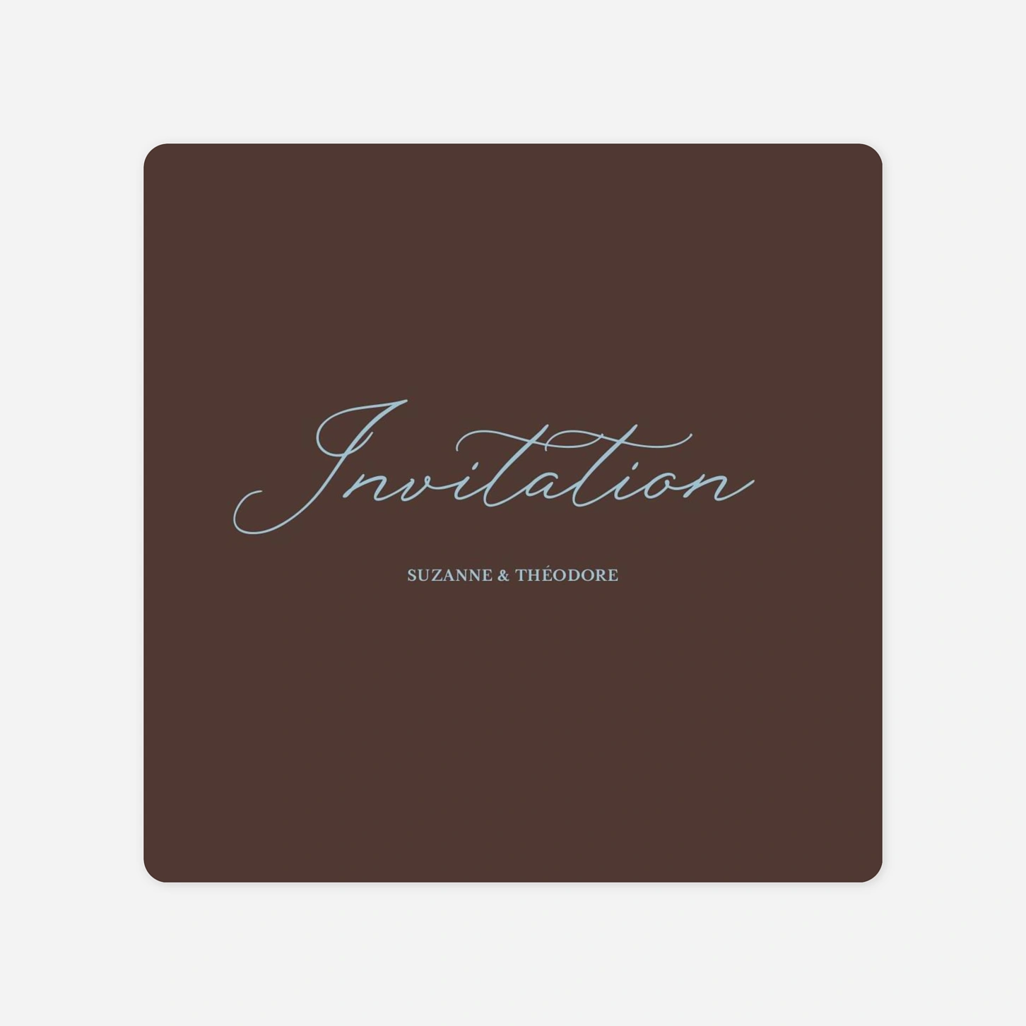 Carton d'invitation Tendre serment